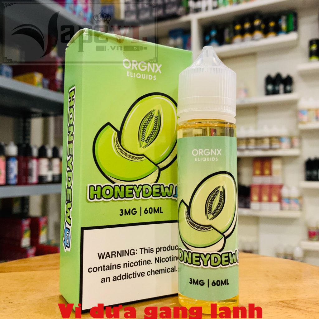 Tinh dầu mỹ orgnx  honeybew vị dưa gang lạnh 3mg 60ml