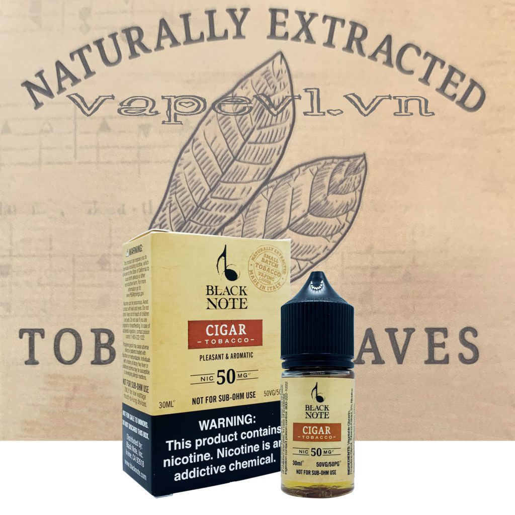 Tinh dầu saltnic BlackNote CIGAR Tobacco – Thuốc lá Xì gà